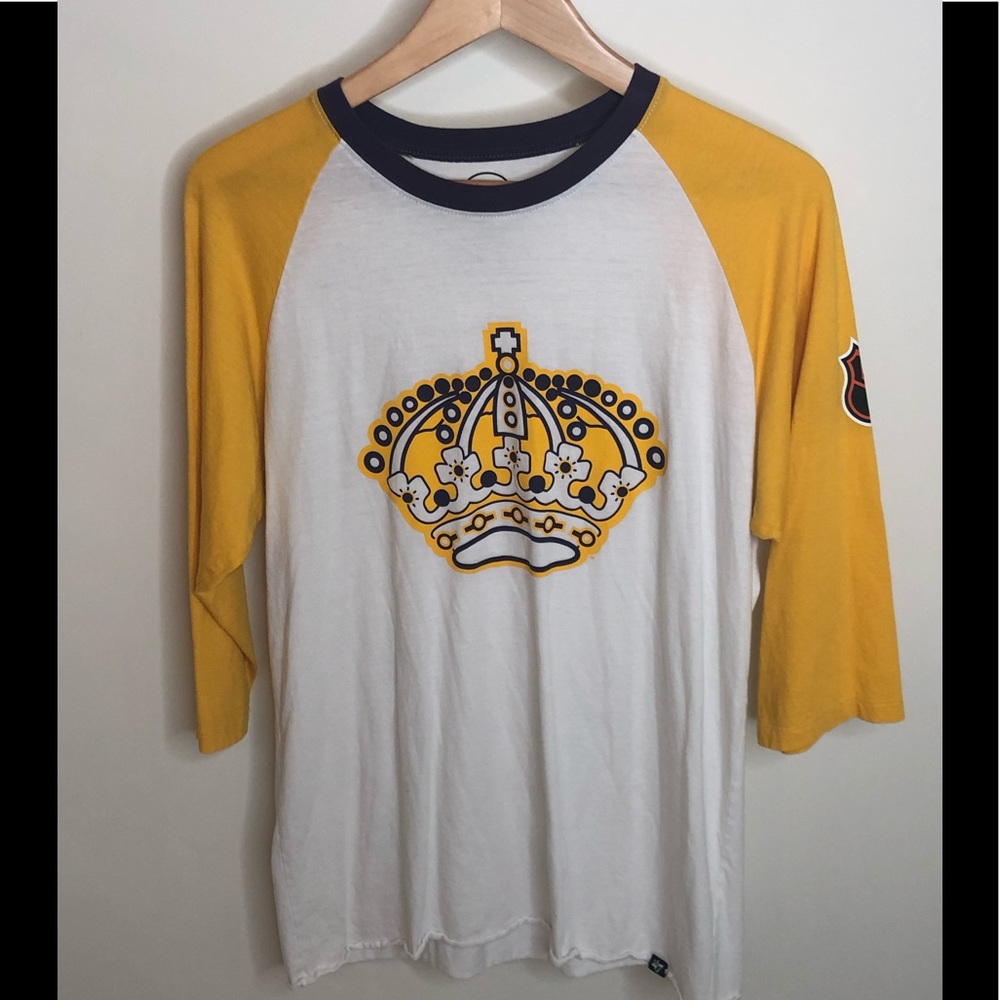 La Kings retro 3/4 sleeve